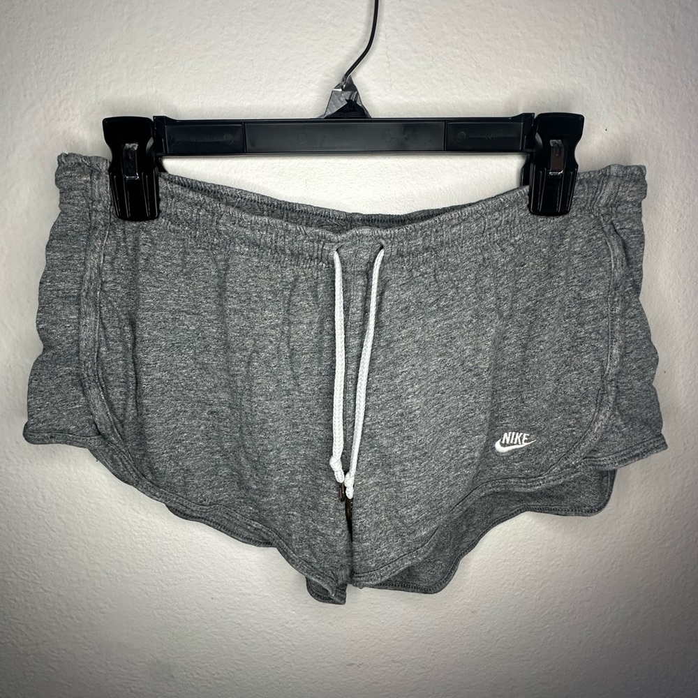 Nike Women's Heather Gray Athletic Drawstring Shorts